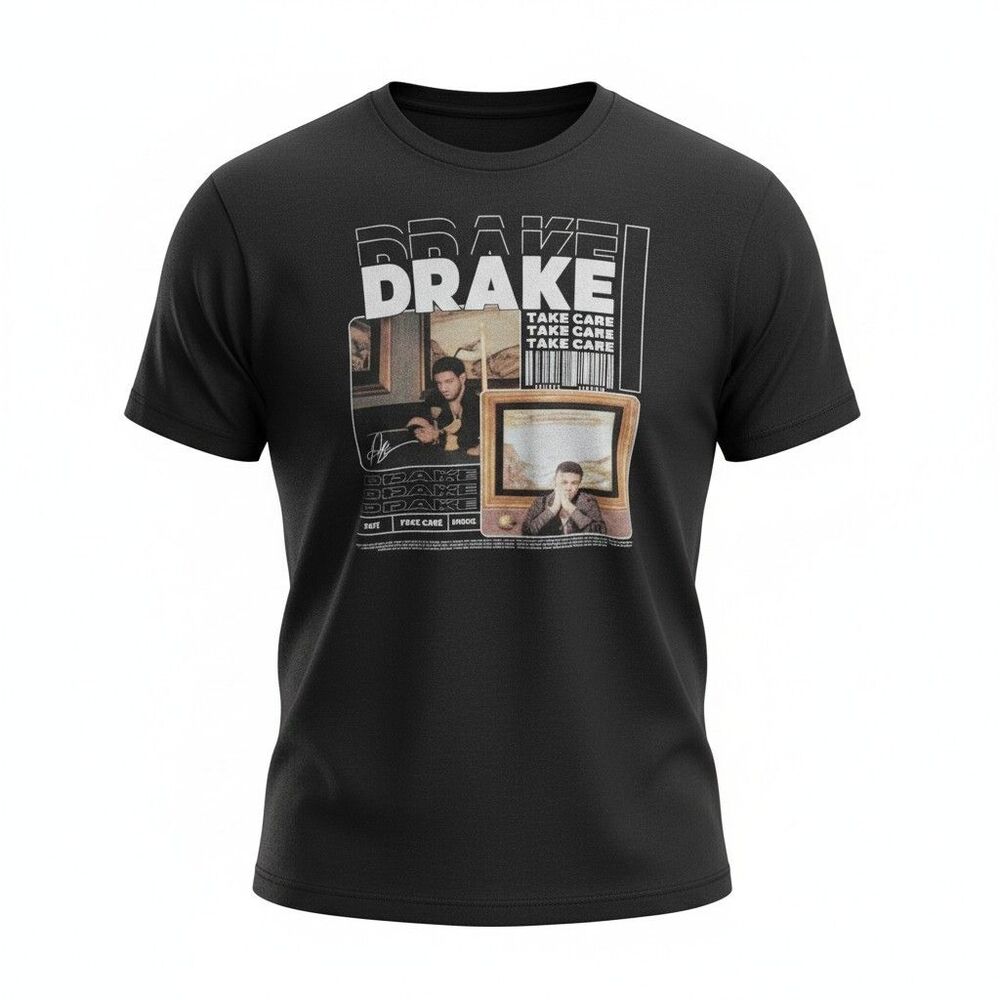 RARE Drake Take Care Tour Tee Shirt Sz S 2011 Black Concert Rap Music Fans